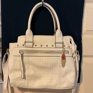 Jessica Simpson white satchel -crossbody